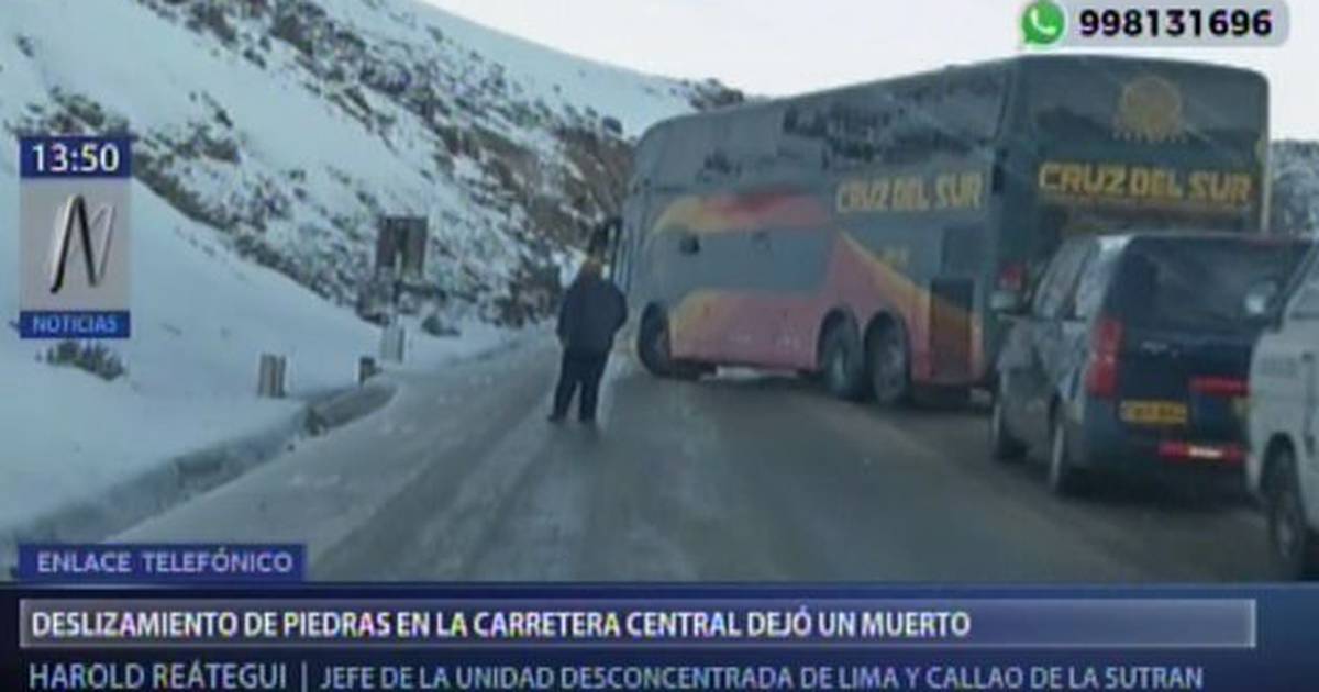Carretera Central Hombre Muere Tras Caerle Una Roca En La Cabeza Video Publimetro Per
