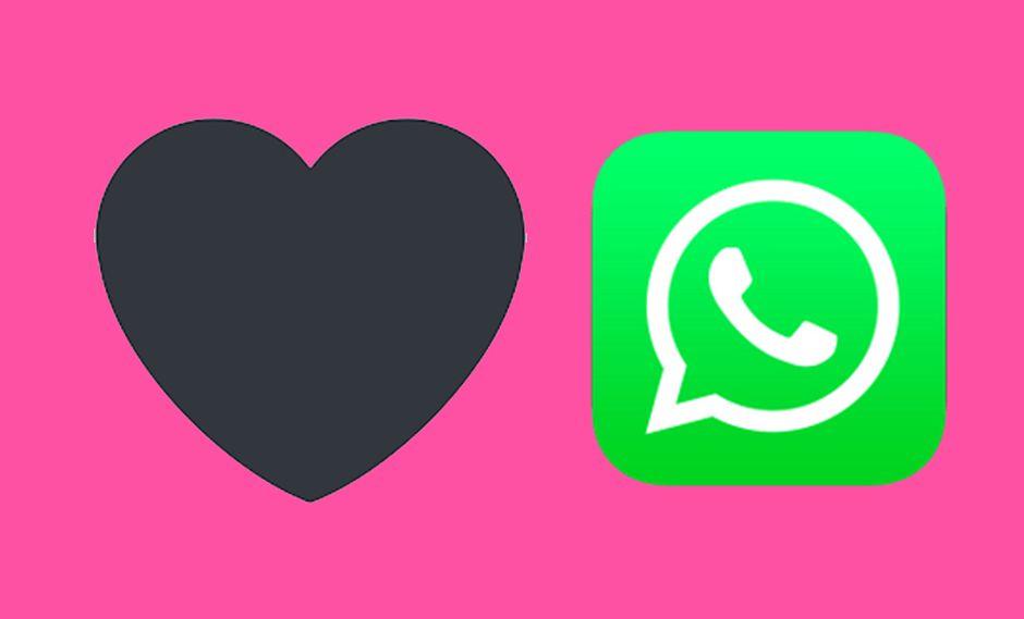 Resultado de imagen para emoji de âcorazÃ³n negroâ de WhatsApp