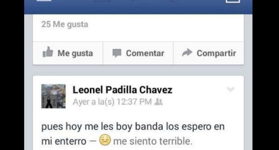 Facebook Joven Anuncia Su Muerte E Invita A Su Funeral Redes