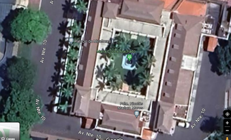 La broma a Maduro en Google Maps.