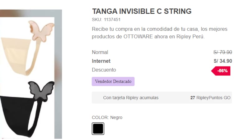 Tanga "invisible"