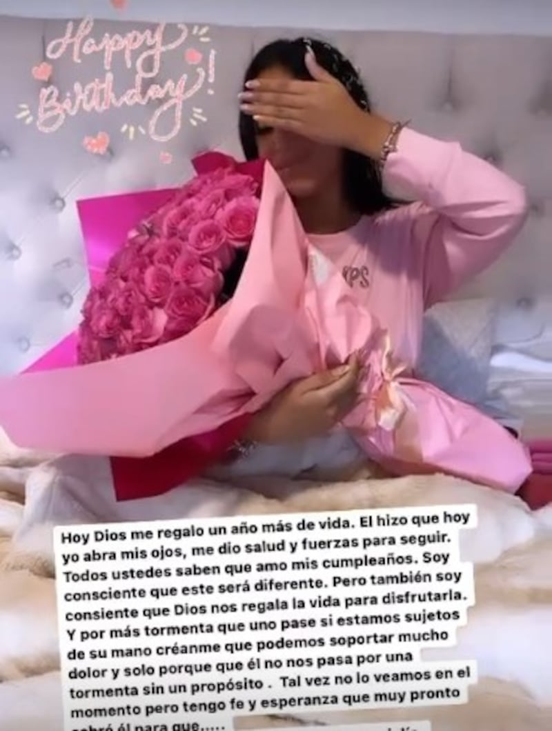 Melissa Paredes festejó su cumpleaños pese a la batalla judiicial contra su expareja, Gato Cuba