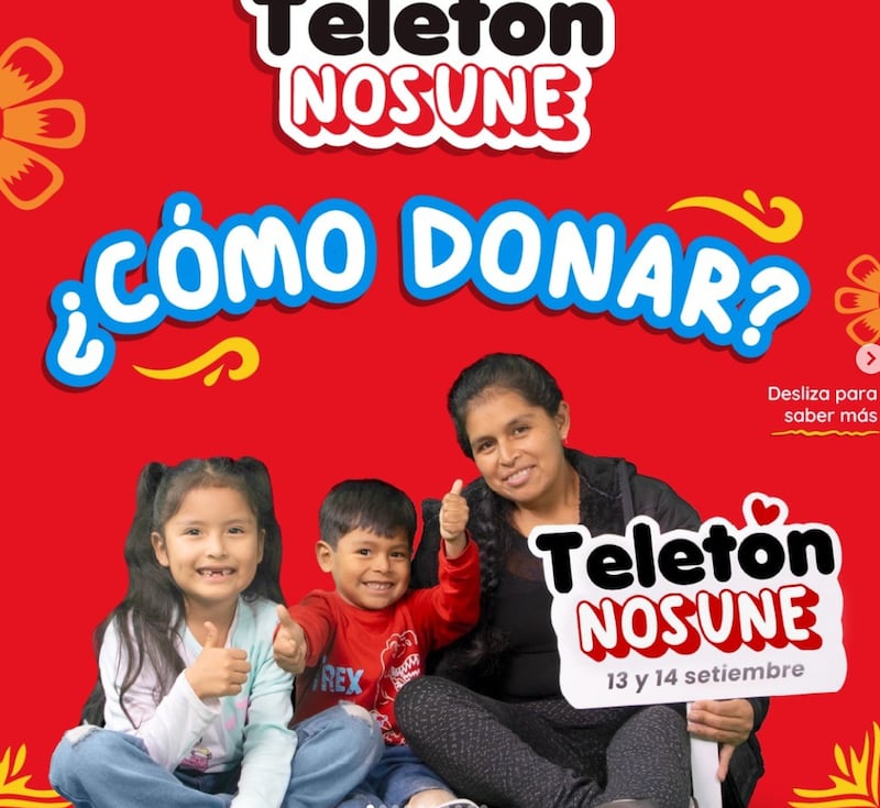 Teletón Perú 2024 se realiza este 13 y 14 de septiembre.