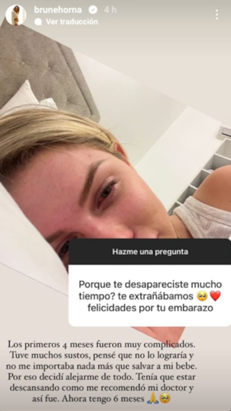 Brunella Horna responde a seguidores.