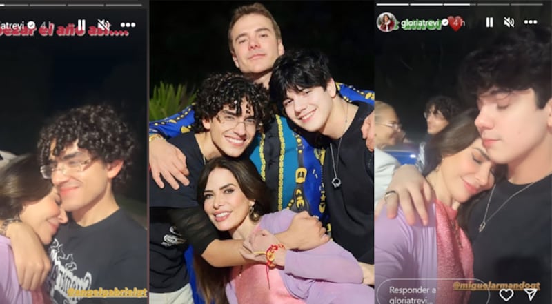 Gloria Trevi, su esposo y sus hijos