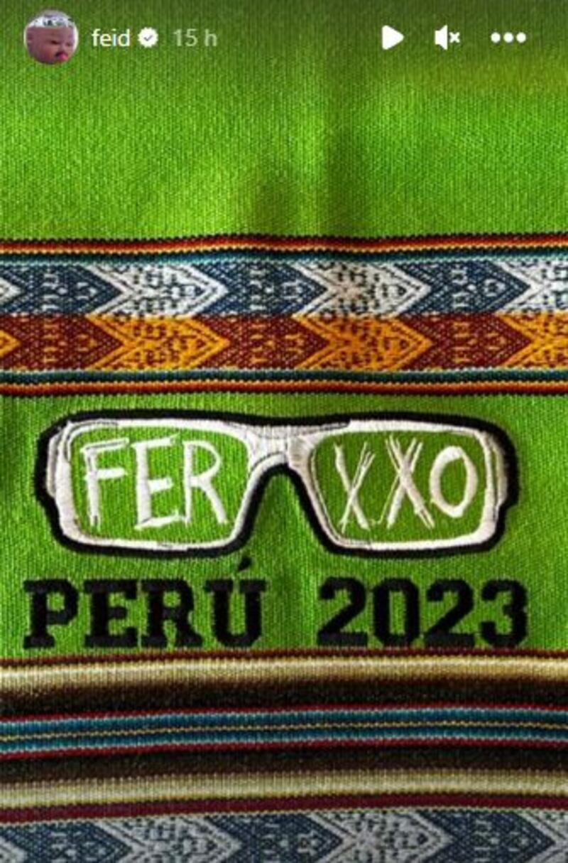 Aguayo peruano con emblema bordado de Ferxxo