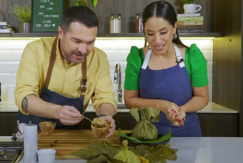 Juane, plato de la selva peruana, preparado con los secretos de Giácomo Bocchio y Nelly Rossinelli.