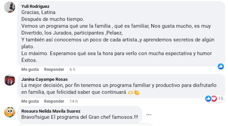 Reacciones El Gran Chef Famosos