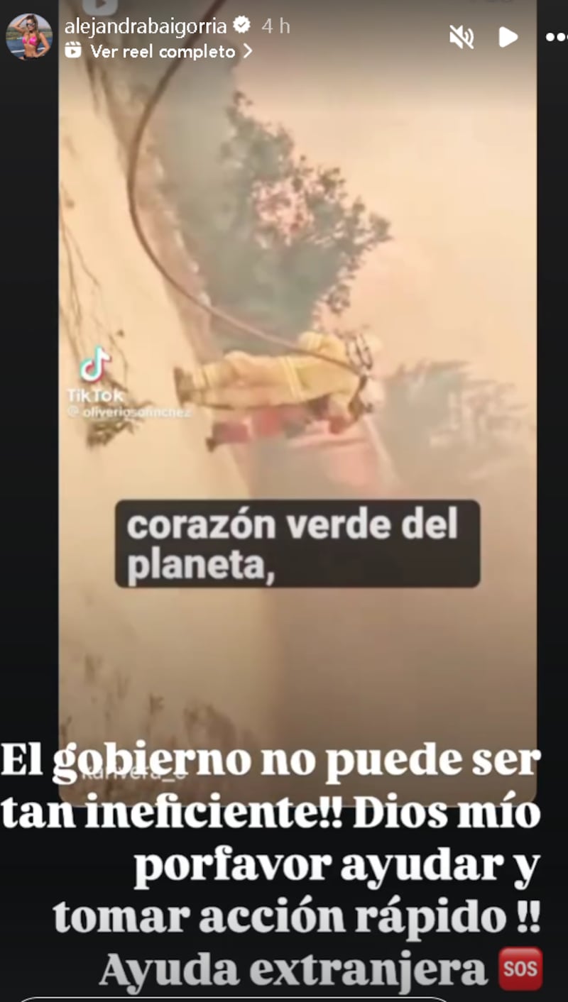 Alejandra Baigorria clama por acción contra incendios forestales en Amazonas.