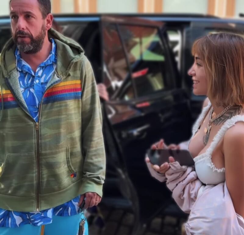 Adam Sandler y su encuentro con la cantante argentina María Becerra.