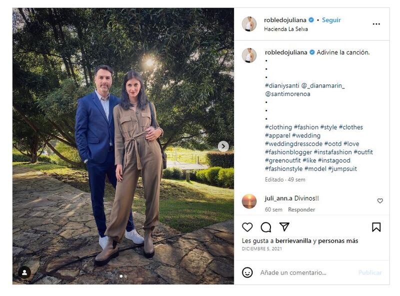 Diego Vivanco junto a su esposa, Juliana Robledo