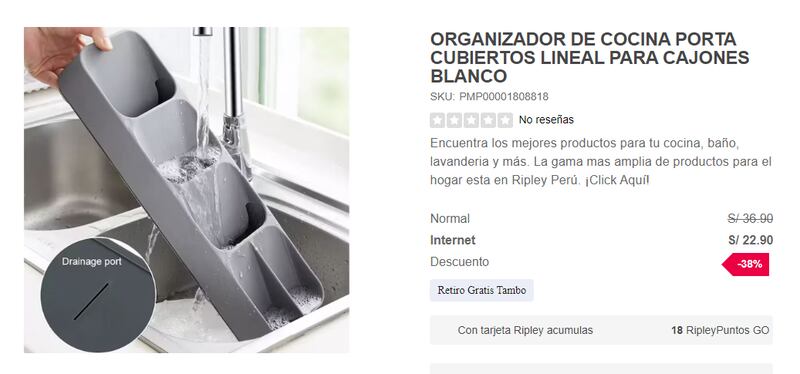 Organizador de cubiertos.