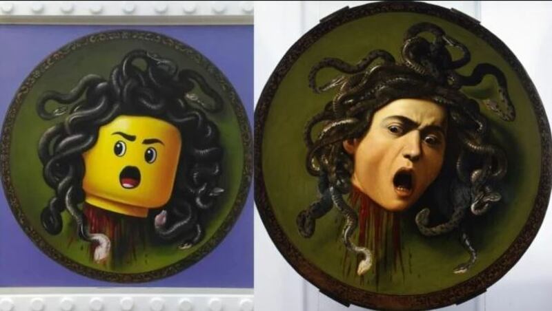 Medusa y su versión en LEGO