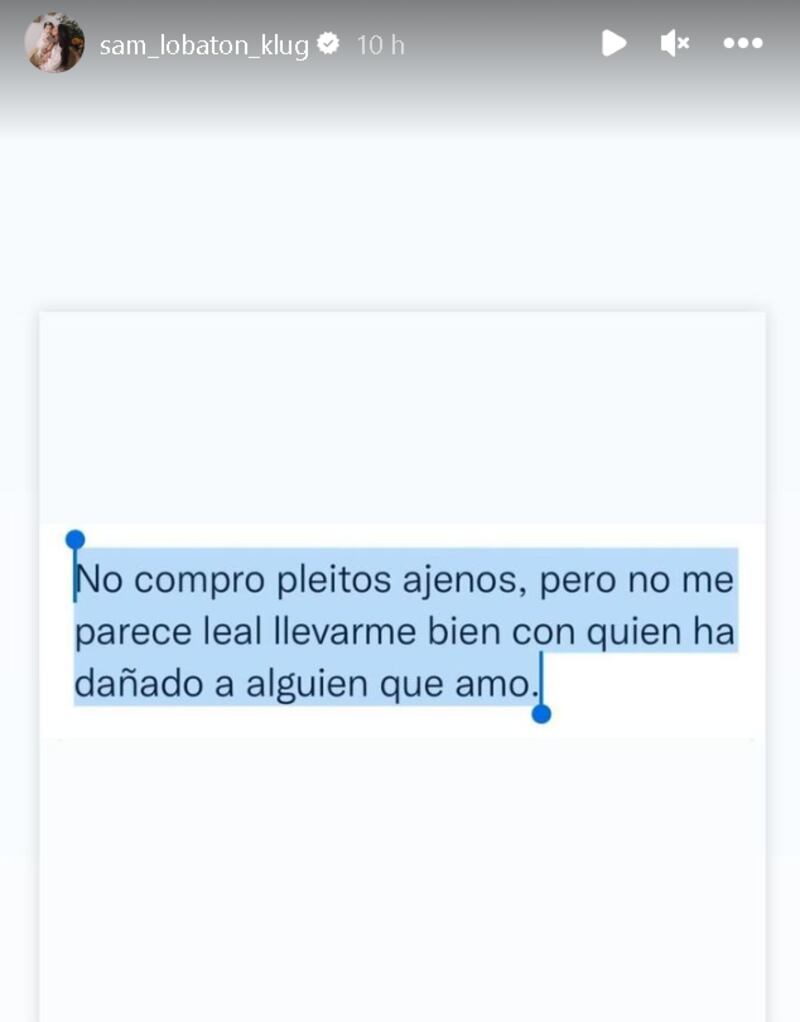 Samahara Lobatón lanza sus indirectas en redes sociales.