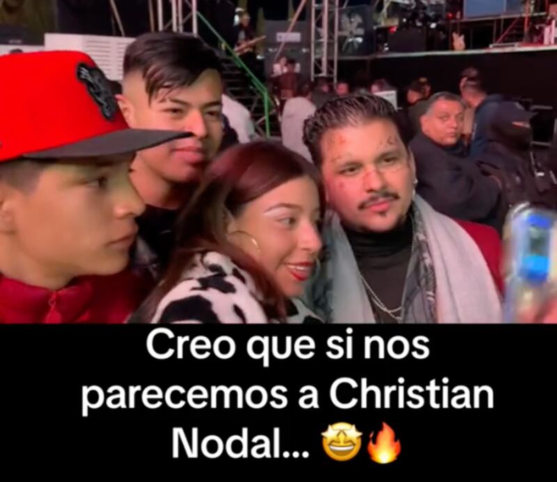 Imitador de Christian Nodal en concierto de Alejandra Guzmán