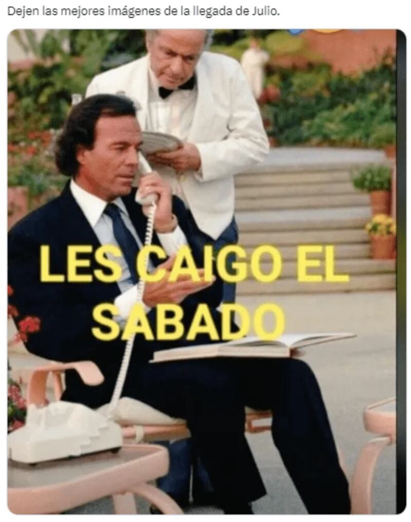 Lo que opina el cantante Julio Iglesias sobre los memes que hacen con su imagen