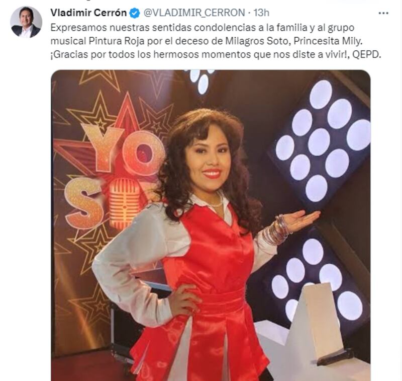 Vladimir Cerrón sobre la Princesita Mily