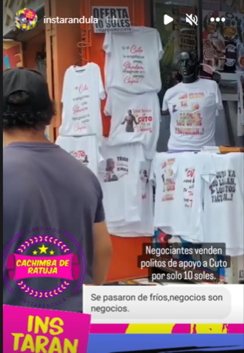 Polos de apoyo a "Cuto" Guadalupe.