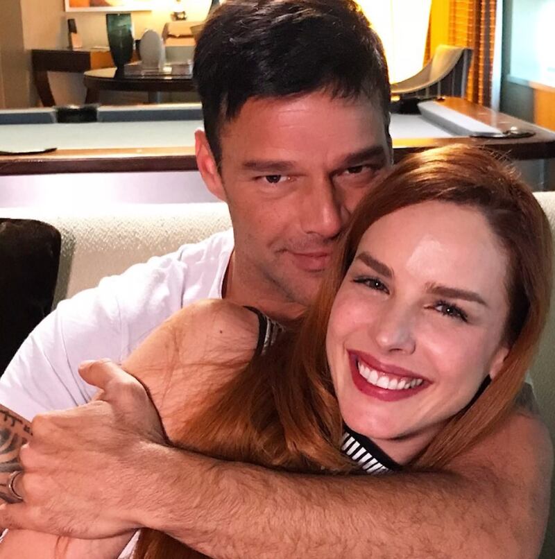 Ricky Martin y Eglantina Zingg