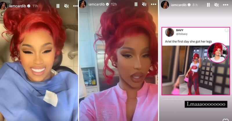 Cardi B con cambio de look