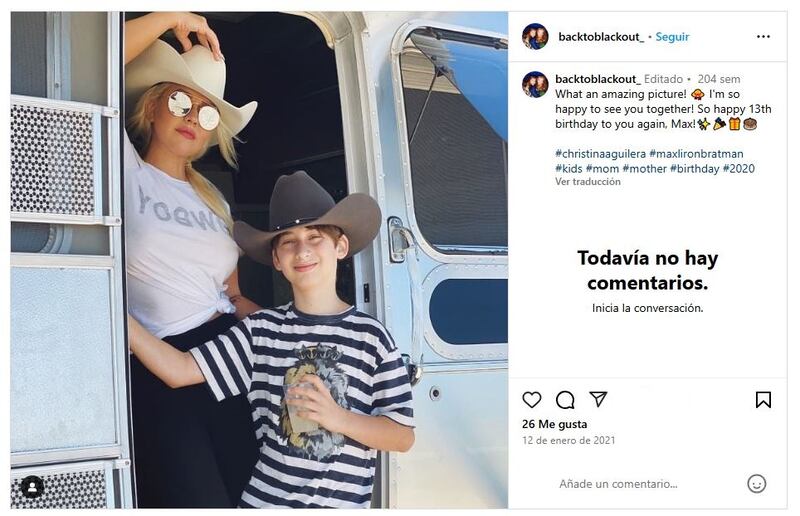 Christina Aguilera tiene dos hijos que son su adoración y motor de vida