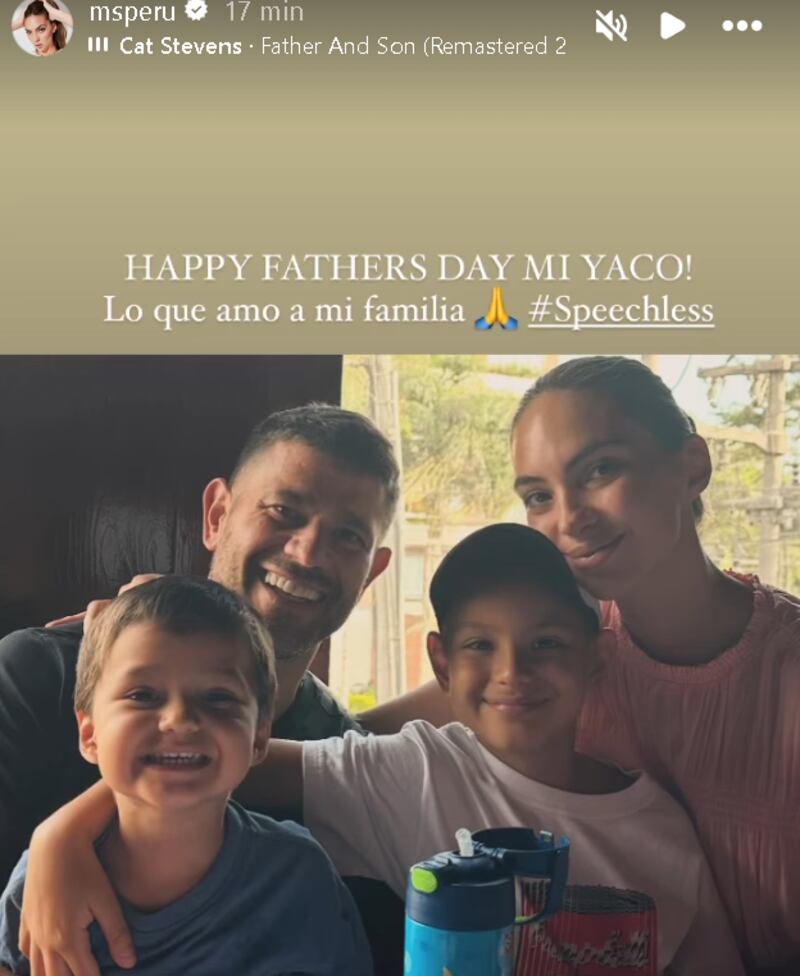 Natalie Vértiz celebró Día del Padre con mensaje emotivo.