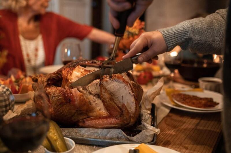 Pavo cena de Navidad