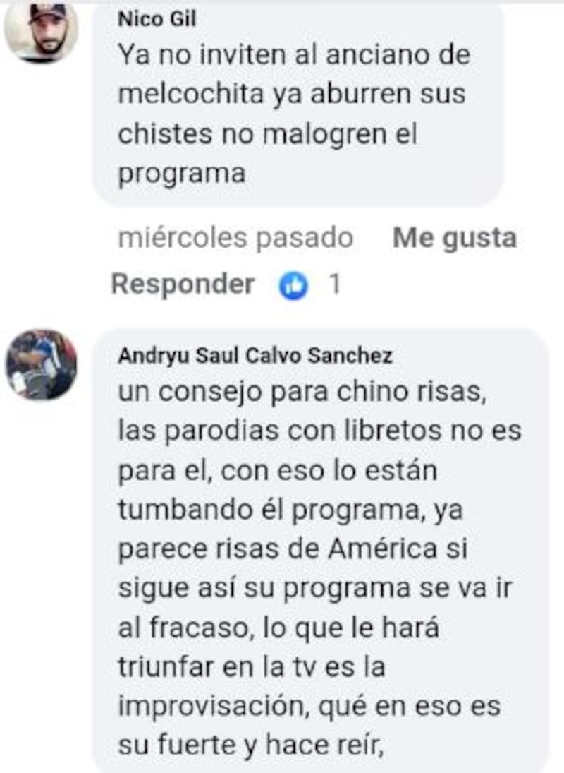 Reacciones del público Jirón del Humor