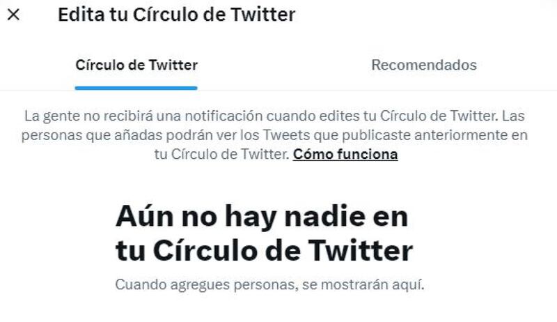 Círculo de Twitter