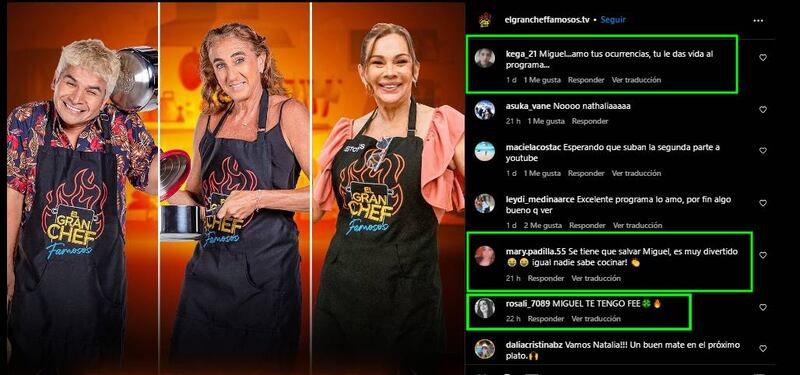 Fans de El Gran Chef tiene un favorito entre los sentenciados