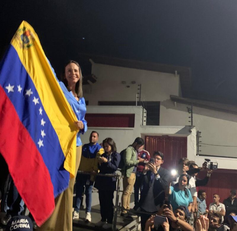 María Corina Machado presiona al régimen de Nicolás Maduro tras las elecciones del 28 de julio.