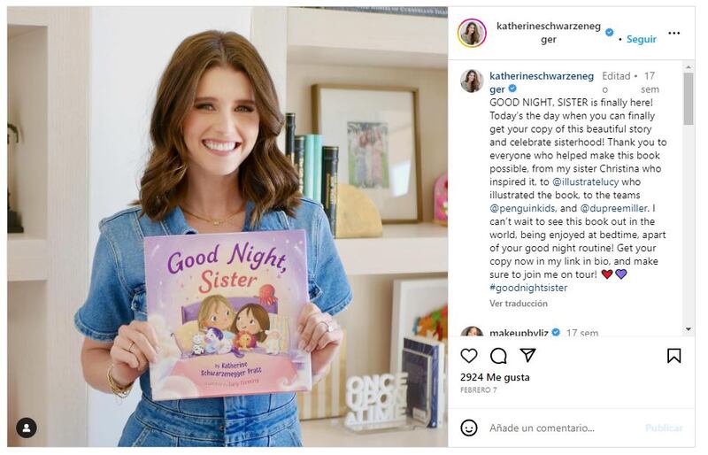 Katherine Schwarzenegger es una exitosa escritora