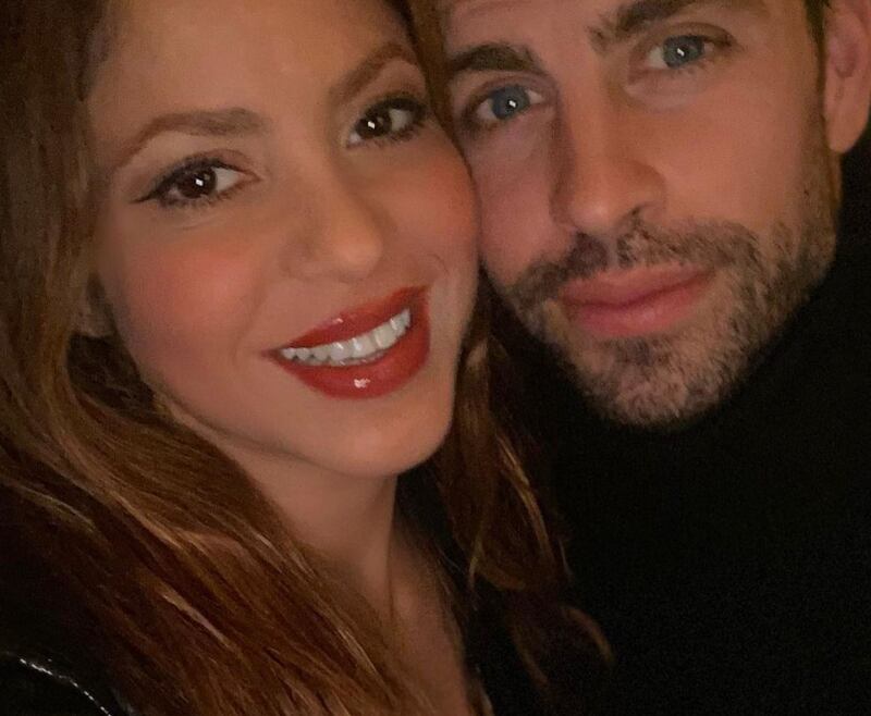 Shakira y Piqué en su último San Valentín juntos.