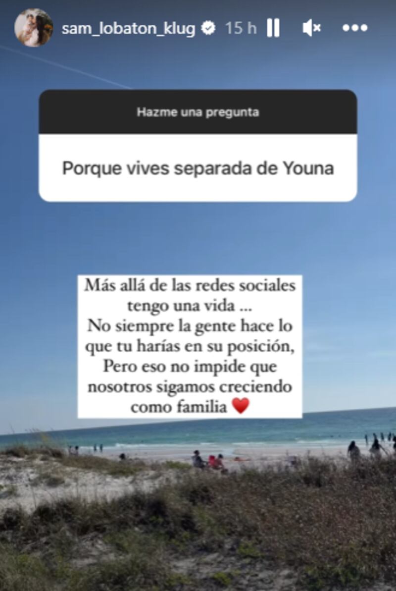 Samahara Lobatón explica por qué no está con Youna.