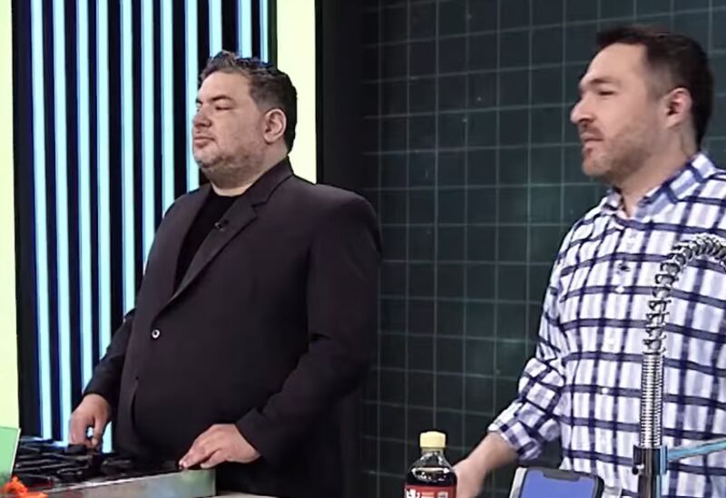 Javier Masías y Giácomo Bocchio en El Gran Chef Famosos.