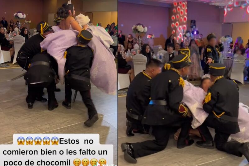 El baile de la quinceañera se vio arruinado