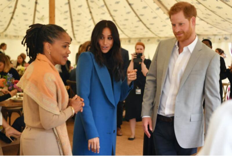 Doria Ragland, Meghan Markle e Príncipe Harry | Getty Images