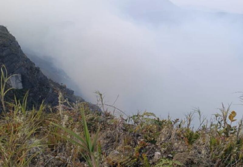 Amazonas: se mantiene activo el #IncendioForestal que se registra en los distritos Corosha y Yambrasbamba, provincia Bongará, que ha consumido cobertura natural. Personal edil y pobladores continúan los trabajos de control y extinción.