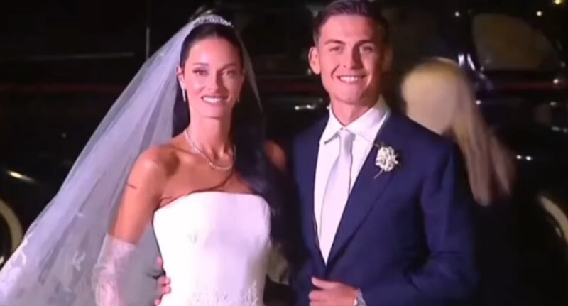 Paula Dybala y Oriana Sabatini celebraron majestuosa boda.