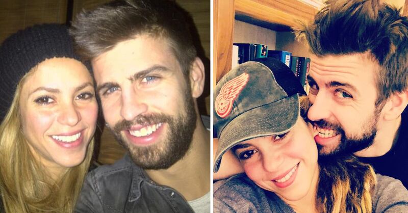 Piqué y Shakira selfie