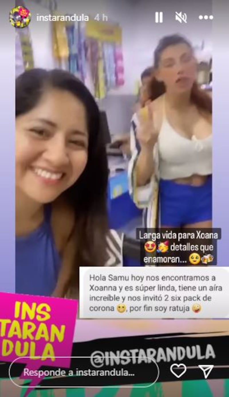 Xoana González y una fan